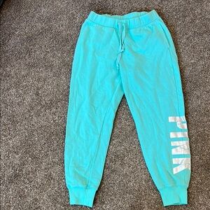 PINK Victoria's Secret Aqua Joggers